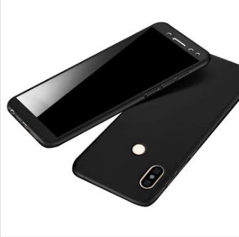 Bakeey™ Full Body Hard PC Case 360° with Tempered Glass Xiaomi Redmi Note 5/ Note 5 Pro  Black