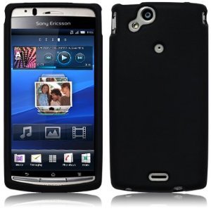Black Silicone Case Pouch for Sony Ericsson Xperia Arc / Arc S X12