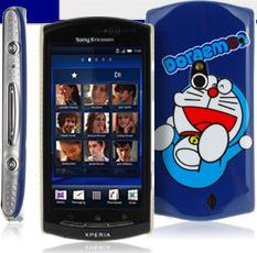 Doraemon Robot Cat Design Hard Back Case Cover (Sony Ericsson XPERIA neo 5) (BLUE)