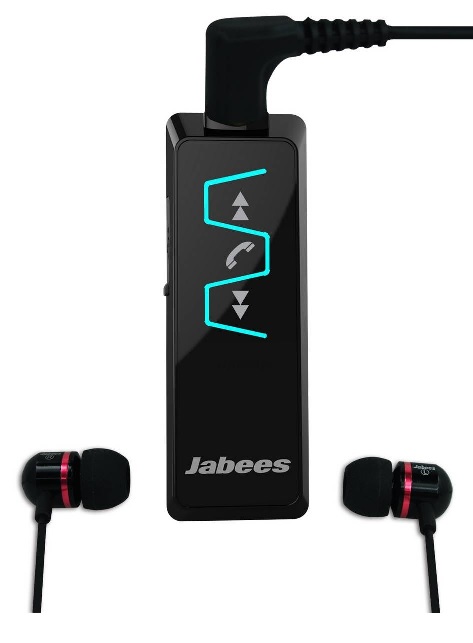 Jabees IS901 Bluetooth Hands-Free & Music Stereo Headset (5-in-1) with Detachable Earbuds (3.5mm) (Black)