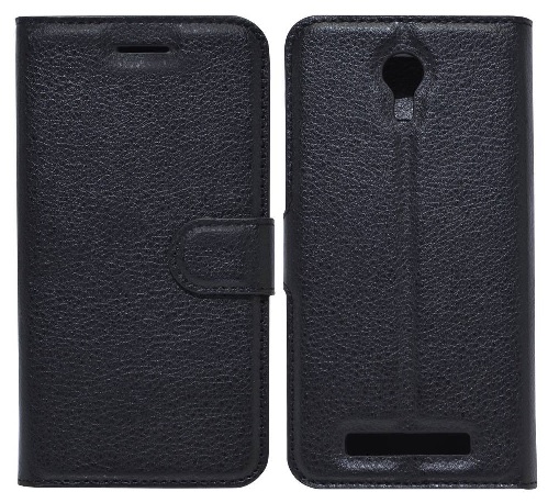 Θήκη Book Ancus Teneo Με Πίσω Καλυμμα TPU για Doogee Valencia 2 Y100 / Y100 Pro Μαύρο (Ancus)