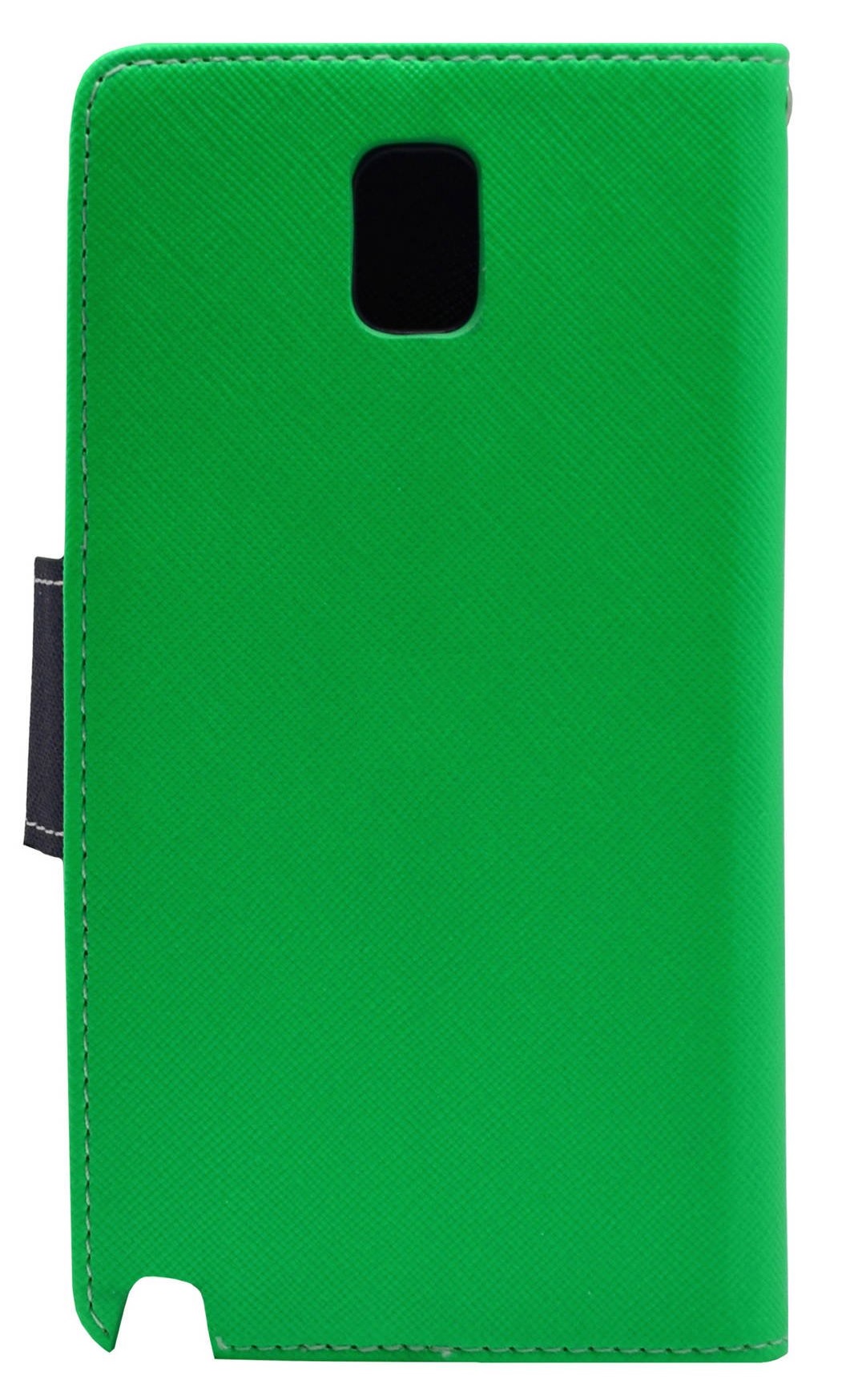 Book Mercury Goospery Case for Samsung Galaxy Note 3 (N9005) - New Green / Dark Blue