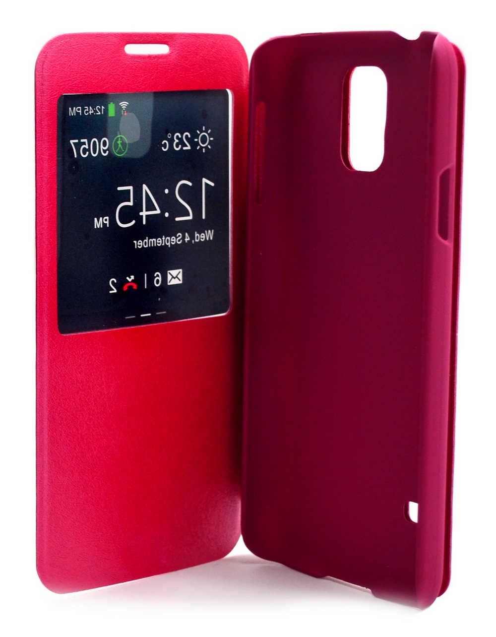 Ancus Book S-View Case for Samsung Galaxy S5 (SM-G900F) (Pink) (Ancus)