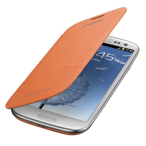 Θήκη Book Samsung EFC-1G6FOECINU για i9300 Galaxy S3 Πορτοκαλί (Bulk)