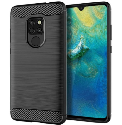 CARBON FIBER ARMOR SHOCKPROOF ΠΙΣΩ ΚΑΛΥΜΜΑ ΓΙΑ Huawei Mate 20 Pro  ΜΑΥΡΗ(ΟΕΜ)