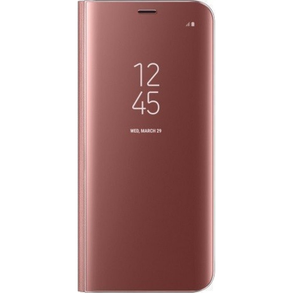 Clear View Case Cover για Samsung Galaxy A20e Ροζ