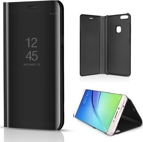 Θήκη Clear View για Huawei P10 Lite Μαύρο (ΟΕΜ)