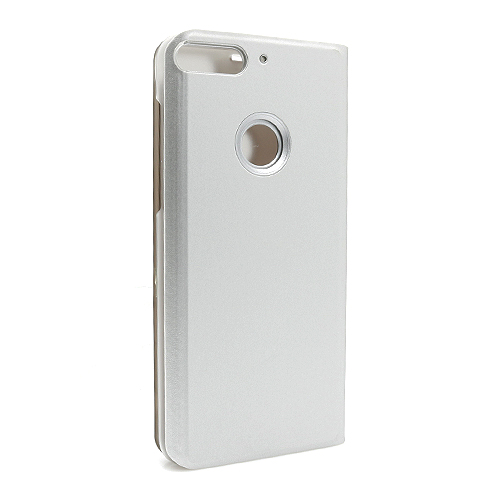 Mirror Clear View Cover Flip for Huawei Y7 (2018) Gold (OEM)