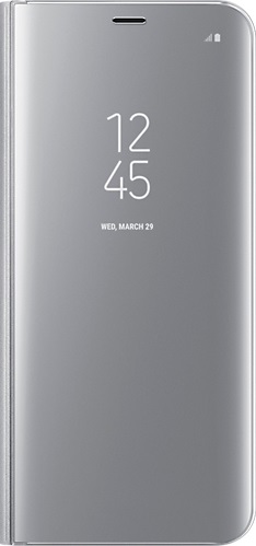 Θήκη Clear View για Samsung Galaxy A70 A705F Silver (oem)