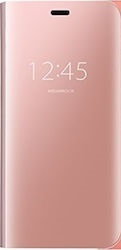 Θήκη Clear View για Samsung galaxy J4 Plus ΡΟΖ (OEM)