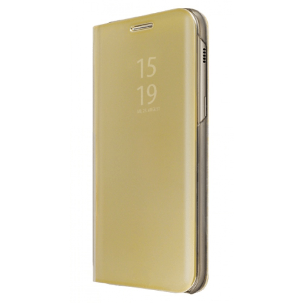 Θήκη Clear View για Samsung Galaxy S6 Edge G925F Χρυσό (ΟΕΜ)