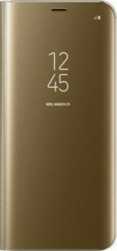 Θήκη Clear View για Samsung Galaxy S8 Χρυσό  (ΟΕΜ)
