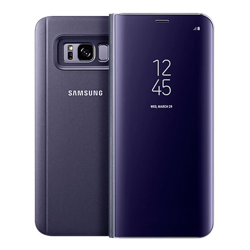 Θήκη Clear View για Samsung Galaxy S8 Plus Μωβ  (ΟΕΜ)