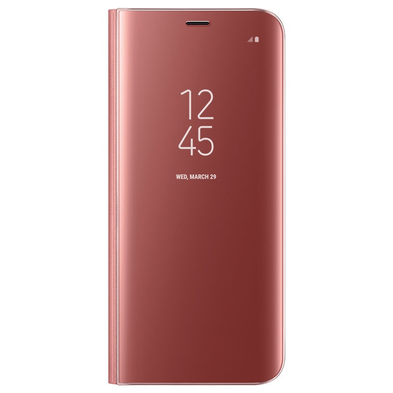 Θήκη Clear View για Samsung Galaxy S9 G960 ΡΟΖΕ (ΟΕΜ)