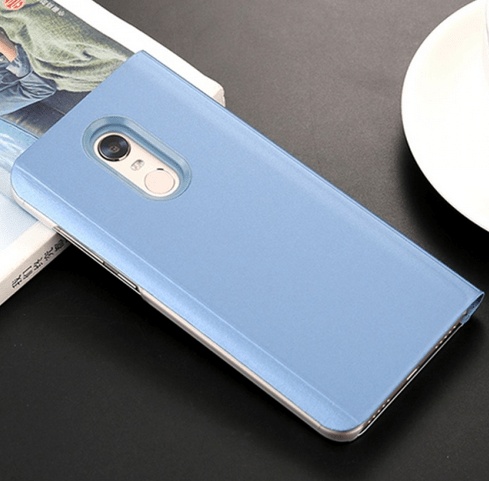 Mirror Clear View Cover Flip for Xiaomi Redmi 5 Blue (OEM)