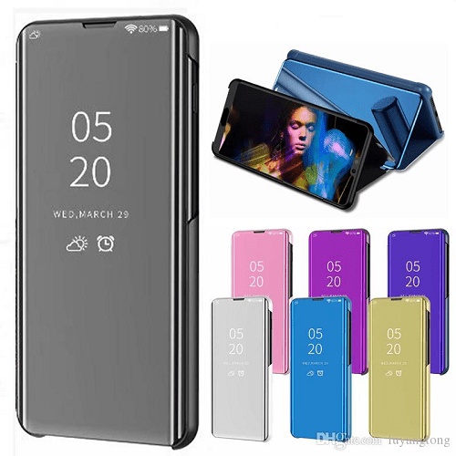 Θήκη Clear View για Xiaomi Redmi 8 - Μαύρο (ΟΕΜ)