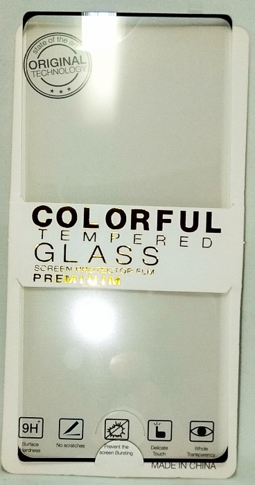 Colorful Tempered Glass Note 10 Plus Black