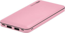 Crystal Audio PowerBank 10000mAh Ροζ