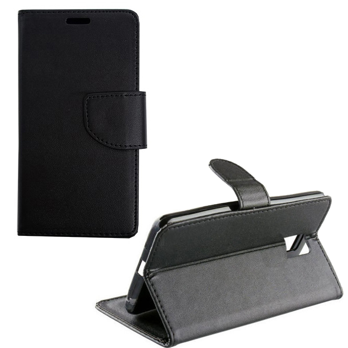 Leather Case foldable for Huawei P10 Lite BLACK (OEM)