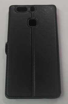 Leather Case With Windows And Silicone Back Cover for Huawei P9 Plus Black (OEM)