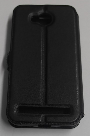 Leather Case With Windows And Silicone Back Cover for Huawei Y3ii Black (OEM)