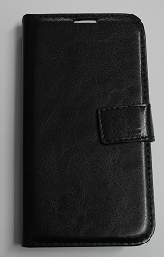 Leather Wallet Case With Silicone Back Cover for Samsung Galaxy A5 (2017) A520F Black (OEM)