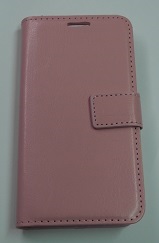 Leather Wallet Case With Silicone Back Cover for Samsung Galaxy A5 (2017) A520F Pink (OEM)