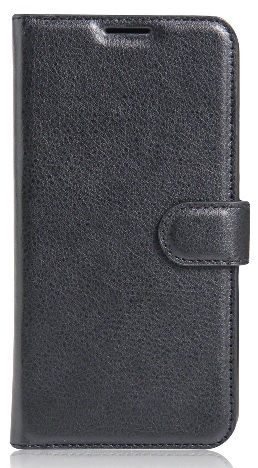 Xiaomi Redmi 4X Leather Wallet Case with Silicone Back Cover - Black (OEM)