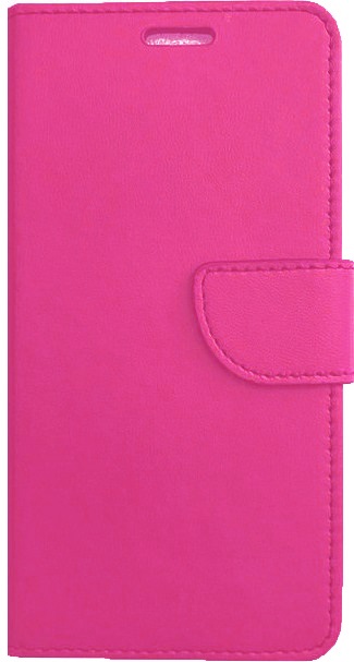 Leather Wallet Case With Silicone Back Cover for Samsung Galaxy J7 Prime 2 dark Pink (OEM)