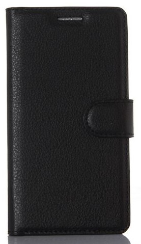 Xiaomi Redmi Pro Leather Wallet Case with Silicone Back Cover (Black) (OEM)