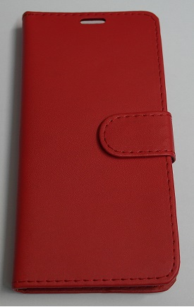 Leather Wallet/Case With Hard Back Cover for HTC One E9+ Red (OEM)