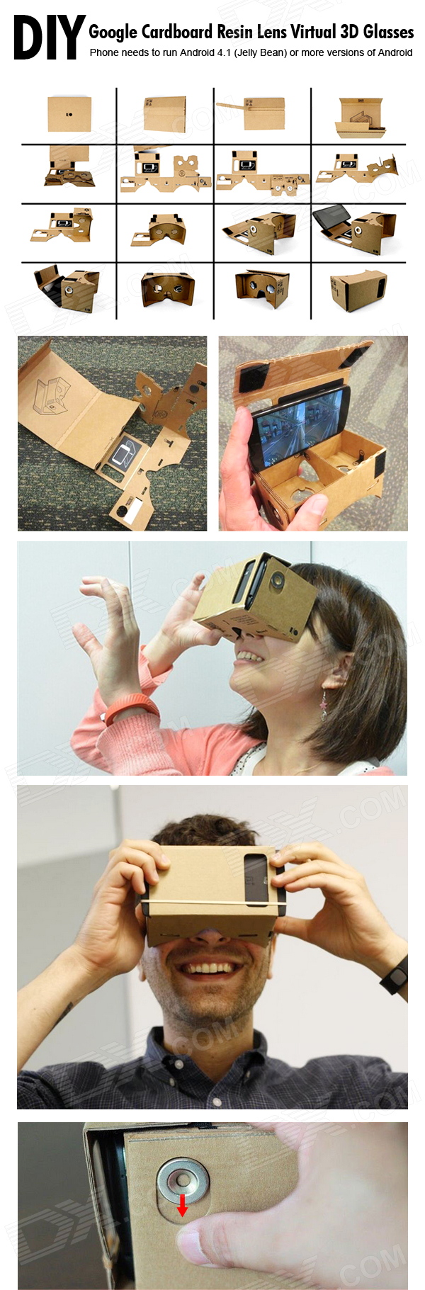 DIY virtual reality glasses w/ NFC for 4~7