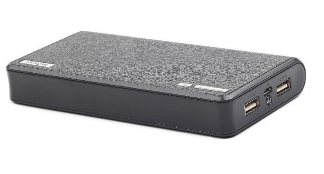 Energenie EG-PB12-01 Power Bank 12000mAh με 2 Θύρες USB-A Μαύρο