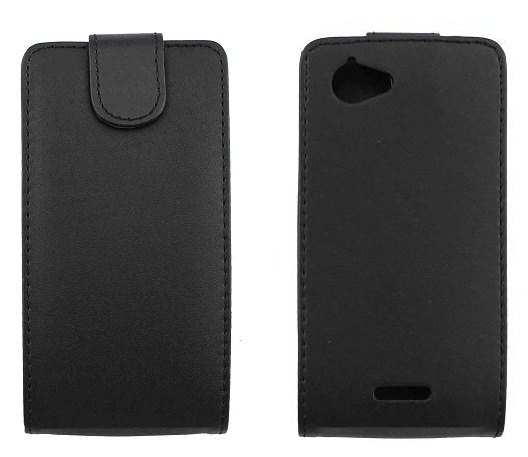 Sony Xperia L Flip Leather Case - Black (OEM)