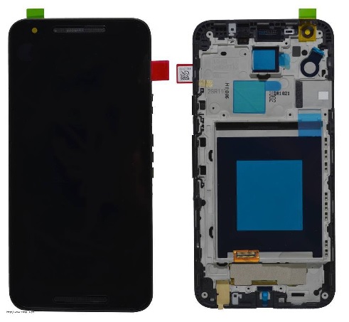 Google Nexus 5X H790 Complete LCD with Digitizer & Front Cover Unit (Black) (Bulk)