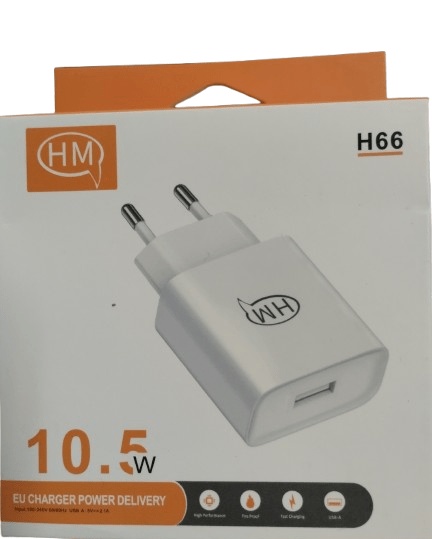 HM H66 10.5W USB A Charger (2.1A, 5V)