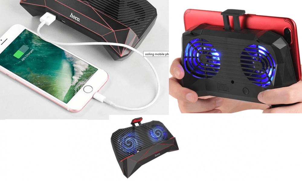 HOCO Cooling Mobile Phone Stand with 2000mAh Battery