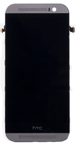 HTC One M8 Complete LCD & Touch Panel Assembly with Frame (Grey) (Bulk)