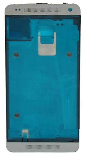 HTC One Mini / HTC M4 601e Silver LCD Frame / Front Frame (Bulk)