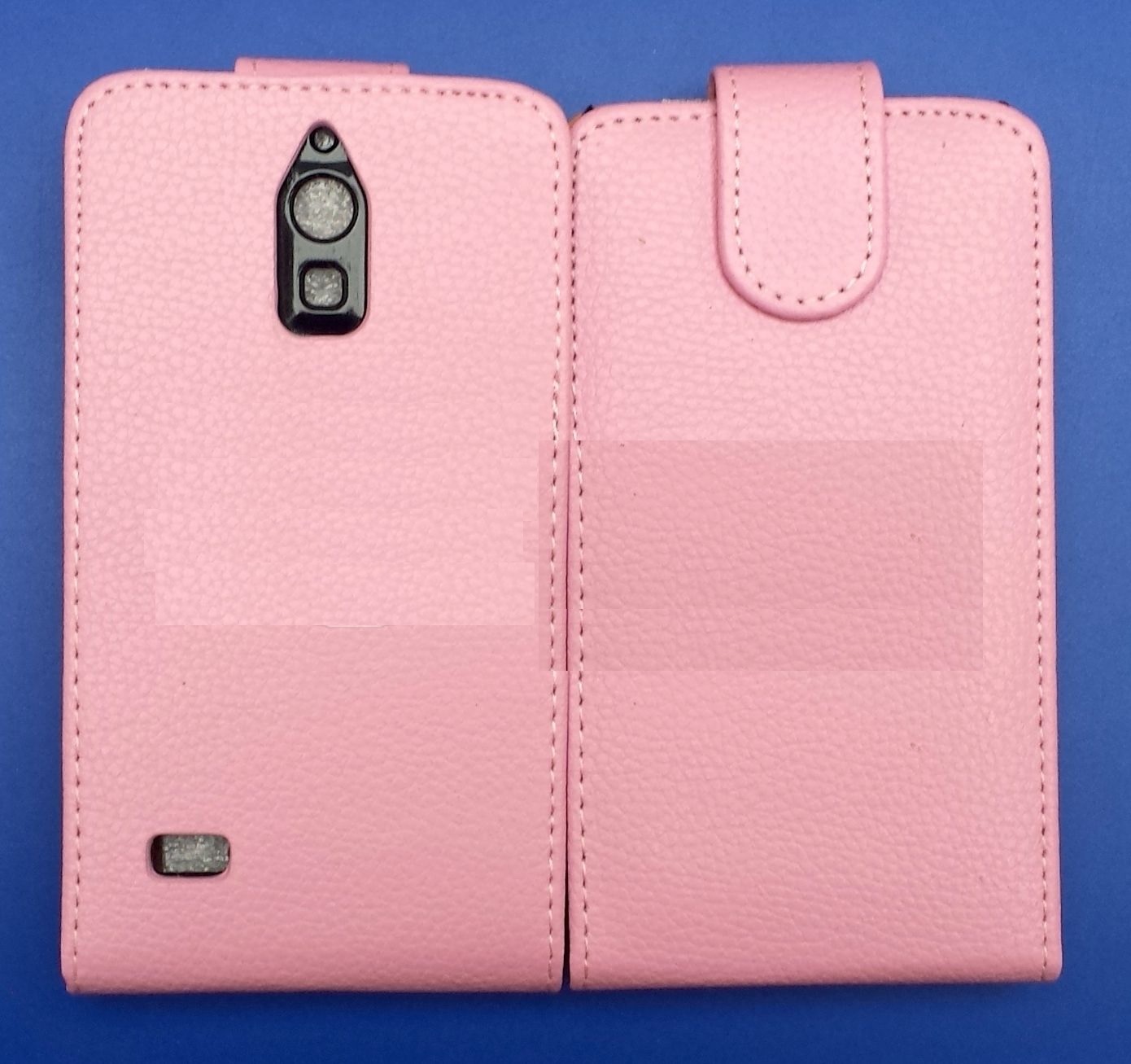 Huawei Ascend G526 - Leather Flip Case Pink (OEM)