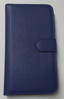 Huawei Ascend G7 - Δερμάτινη Stand Θήκη Πορτοφόλι Μπλέ (OEM)