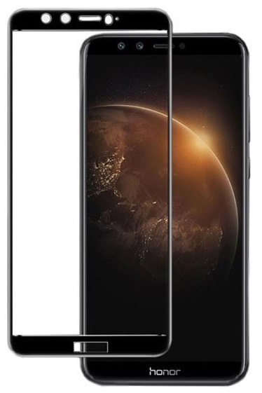 Huawei Honor 9 Lite 9H Tempered Glass Screen Protector (Black) (Full Glue) (oem)