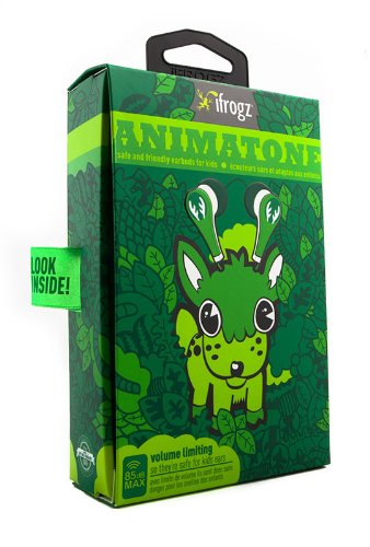 IFROGZ Animatone Ακουστικά Ψείρες με Περιοριστή Έντασης για Παιδιά Ελαφάκι Πράσινο IF-ANE-DER