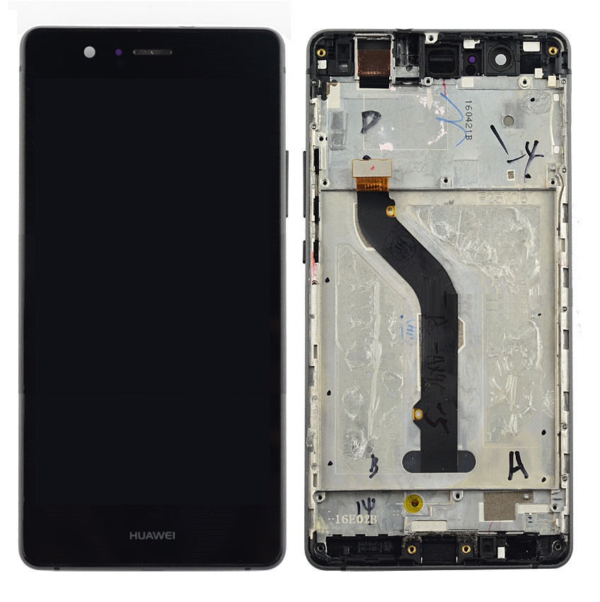 Complete LCD with Digitizer and frame for Huawei Ascend P9 Lite in Black (Bulk)