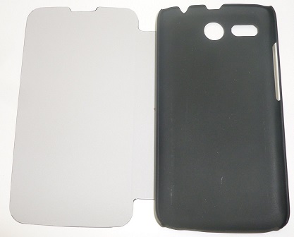 Lenovo A399 - Leather Case With Back Cover Black (OEM)