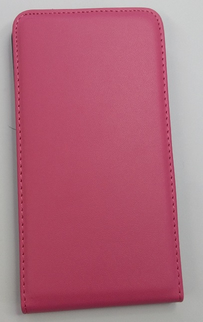 Lenovo A536 - Leather Flip Case With Silicone Back Cover Magenta (OEM)