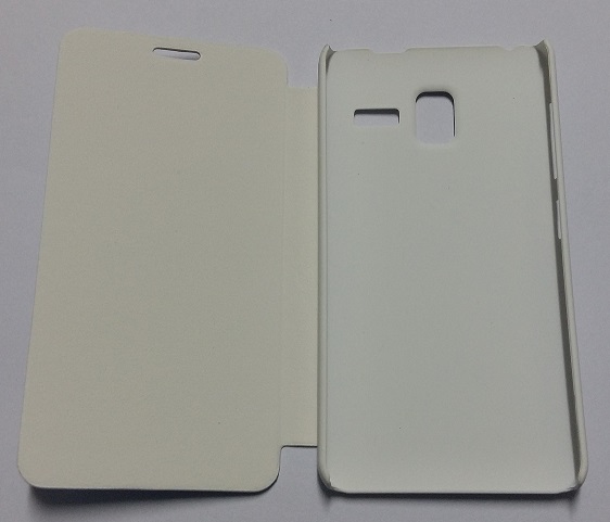 Lenovo A850+ Leather Case With Back Cover White (OEM)