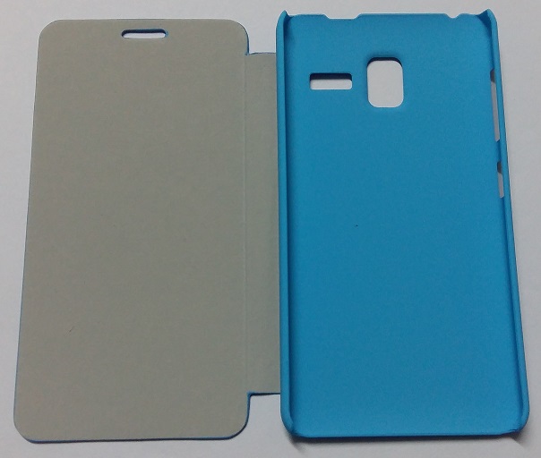 Lenovo A850+ - Δερμάτινη Θήκη Με Πίσω Κάλυμμα Γαλάζιο (OEM)