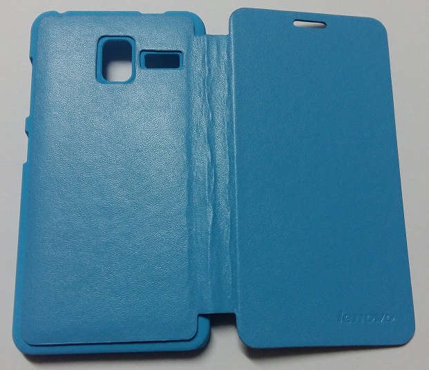 Lenovo A850+ - Δερμάτινη Θήκη Με Πίσω Κάλυμμα Γαλάζιο (OEM)