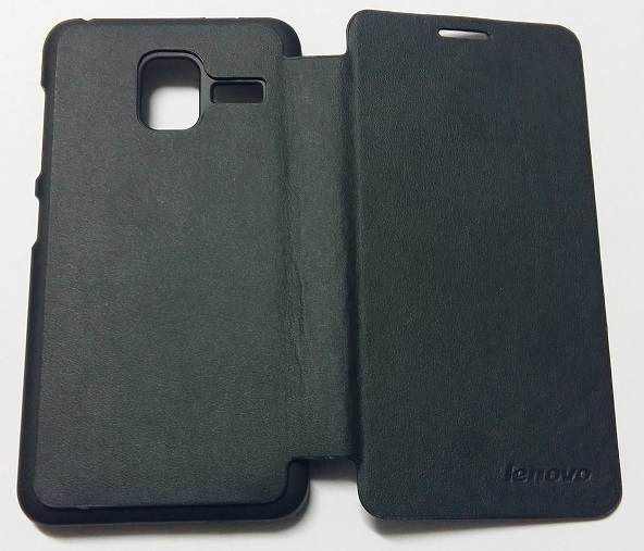 Lenovo A850+ Leather Case With Back Cover Black (OEM)